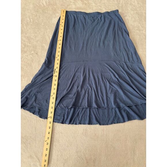 J. Jill Women's Size Medium Trumpet Skirt Dusty Blue Nylon‎ Pull On - Picture 3 of 7